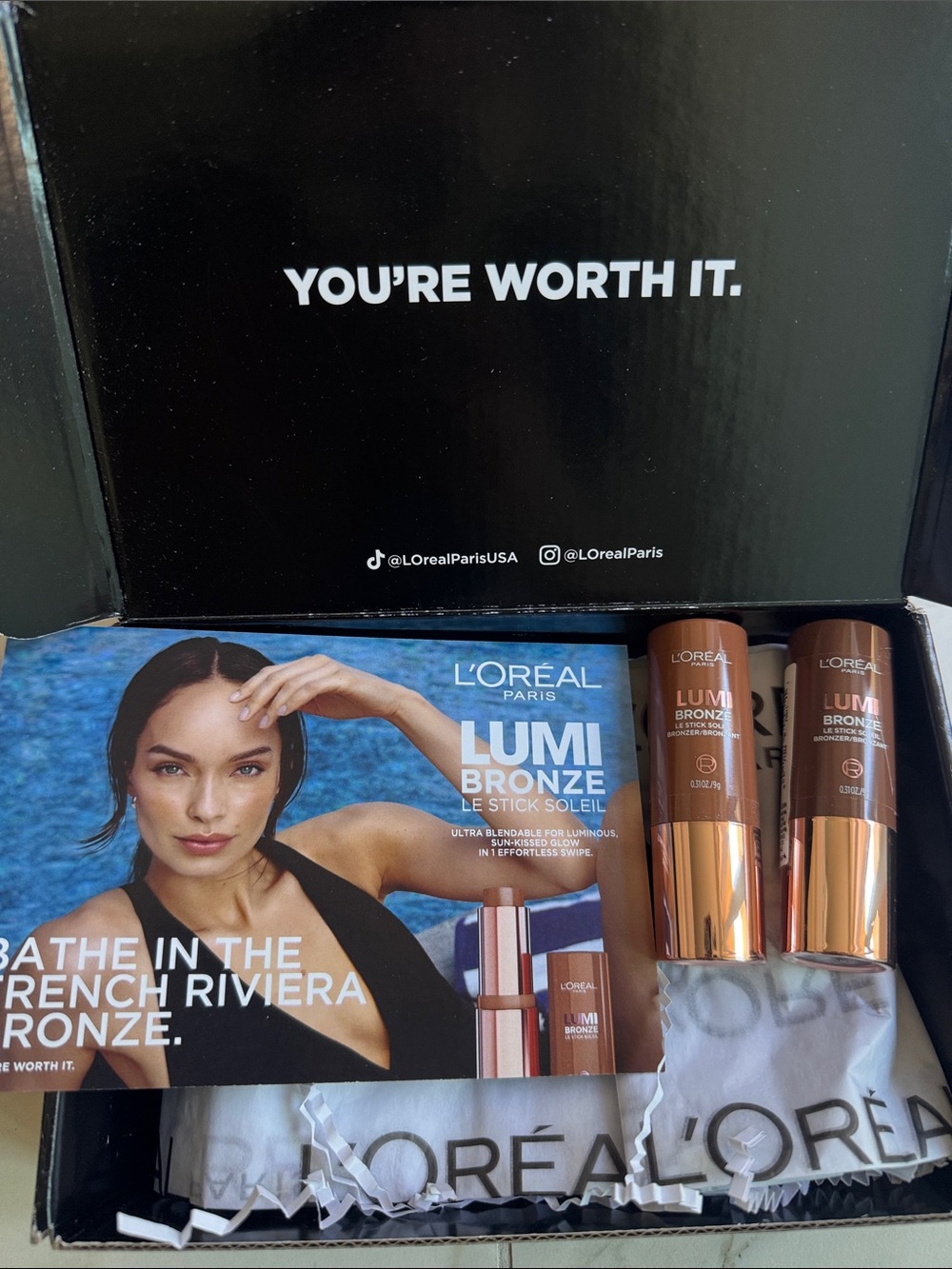 L'Oreal Paris Lumi Bronze Le Stick set in 2 shades-bundle deal offered!